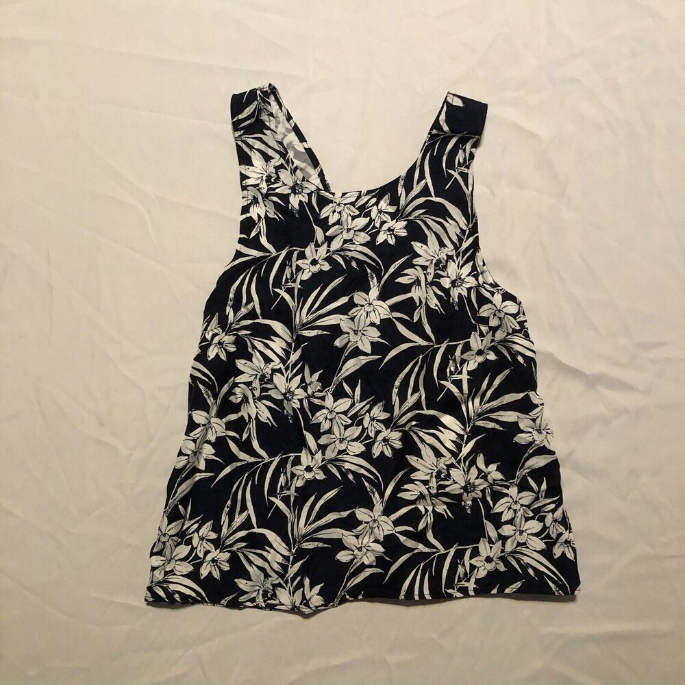 Madewell Crisscross-Back Sleeveless Top in Floral Cupro-Blend Women's 2